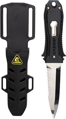 Cressi Lizard Diver's Knife - Italian Precision, Multipurpose Design