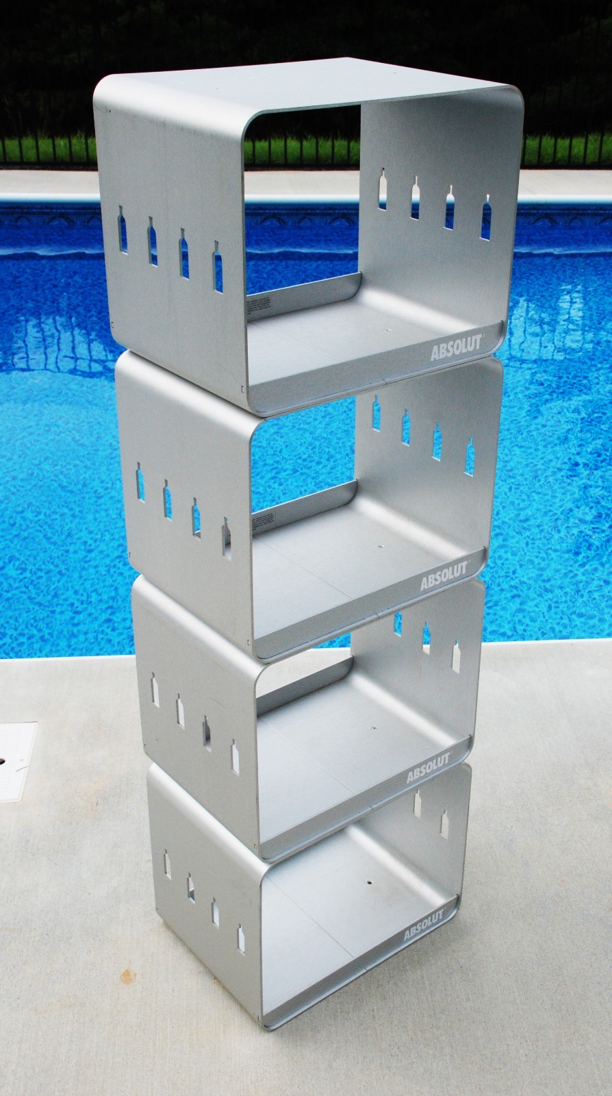 Absolut Vodka Store Display Cubes Aluminum Bookcase Book Shelf  Local Pickup