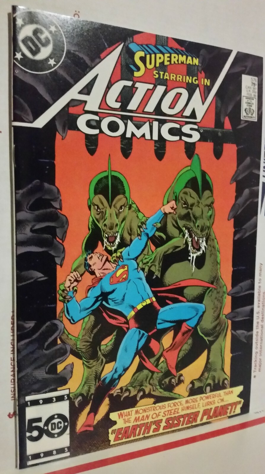 Action Comics #576 Rare Double Cover Error Comic VHTF High Grade Uncirculated DC