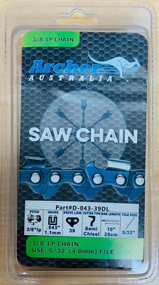 10'' Chainsaw Chain 3/8LP .043 39DL repl. ECHO POLE PRUNER PPF-225 PPT-260 PP1200
