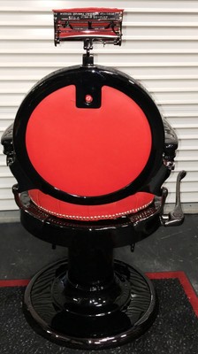1928 Emil Paidar Round Seat Round Back Barber chair