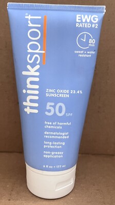 thinksport sunscreen SPF 50- 6oz-slightly Used 