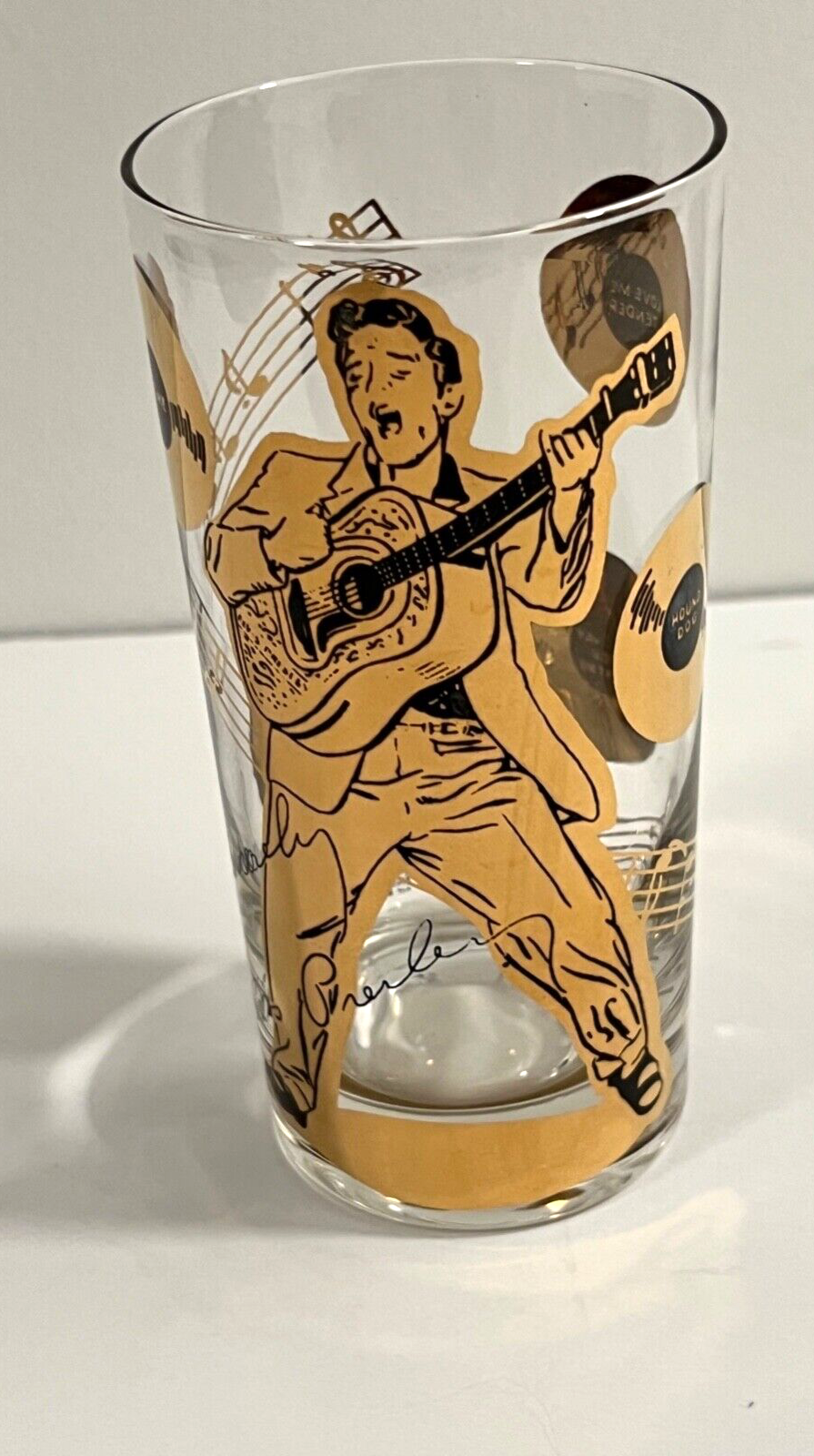 ヴィンテージ ELVIS PRESLEY 1956 レンチキュラー・バッジ RARE RUGGED 1956 ELVIS PRESLEY B & W IN CAR GUITAR PICK 14g