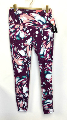 Zelos Womens Multicolor Tie Dyed Ankle Length High Rise Leggings Size Small NWT