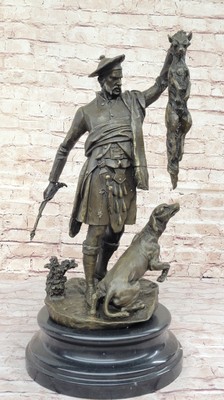Museum Quality Detail Artwork  Handcrafted Scottish Fox Hunter Sculpture by Mene