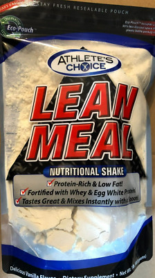 Lean Meal Whey Egg White Protein-Rich Vanilla Milkshake Flavor Eco-Pouch 1 POUND