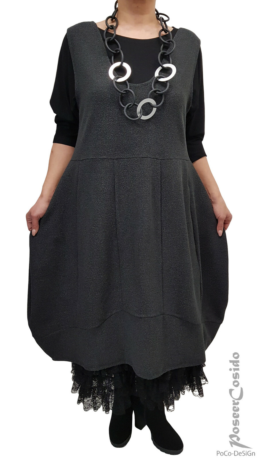 Superposé Hiver Tricot Robe Tunique 44 46 48 50 52 54 56 58 60 xl xxl 3xl 4xl