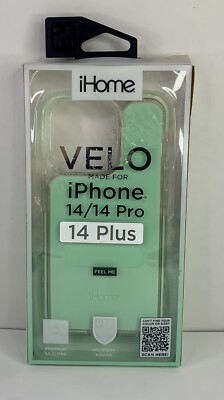 VELO iPhone 14/14 Pro 14 Plus Phone Case by iHome Mint Green Color Open box