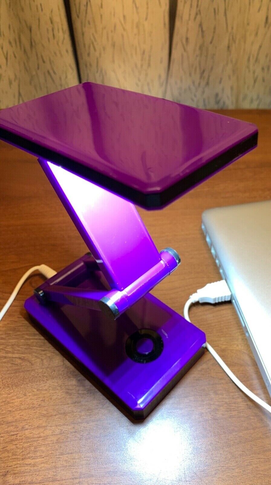 Purple Book Light With Computer Plug In And Battery Operated Not Included