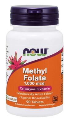 Now Foods Метилфолат 1000 мкг 90 таблеток