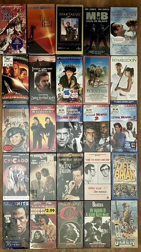 LOT 25 SEALED NEW VHS TAPES All Brand New Sealed Original