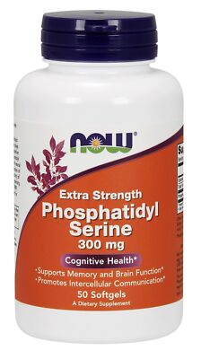 Now Foods Extra Strength Phosphatidyl Serine 300 мг 50 мягких капсул