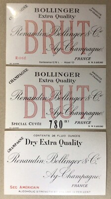 RENAUDIN-BOLLINGER & C° - ÉTIQUETTES CHAMPAGNE - #7065