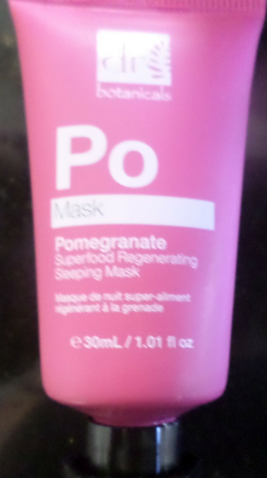 NEW Dr Botanicals Po Pomegranate Superfood Regenerating Sleeping Mask 1oz Travel