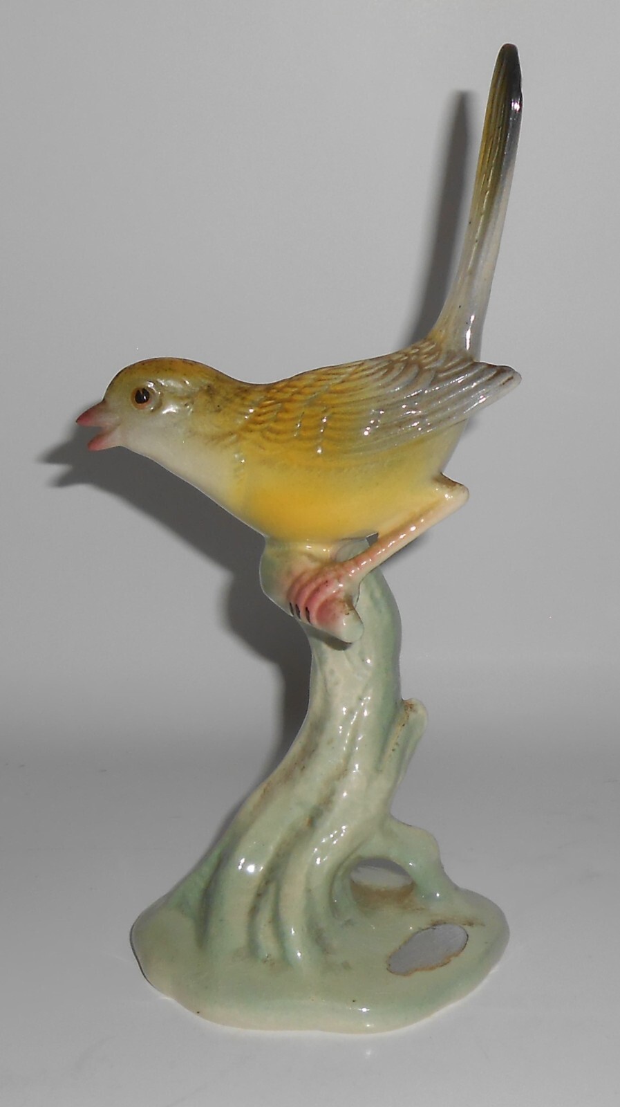 Brad Keeler Pottery Porcelain #18 Decorated Bird Figurine w