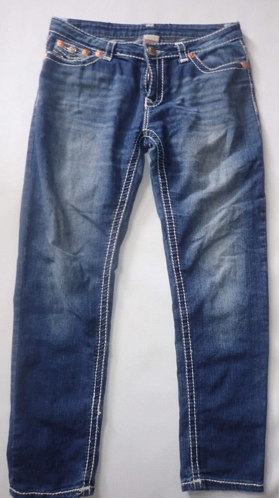 IO着用同型 TRUE RELIGION JOEY SUPER T 28 True Religion Jeans Women Size 28 blue denim Super Joey T