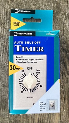 NEW Intermatic FF30MC Auto Shut-Off Timer 30 Minute Time Limit FREE SHIPPING