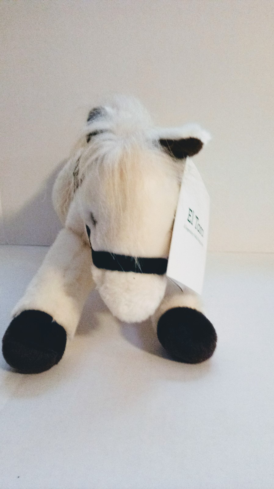 WELLS FARGO BANK EL TORO PLUSH/STUFFED HORSE-NEW WITH TAG-BEIGE W/BROWN HOOVES
