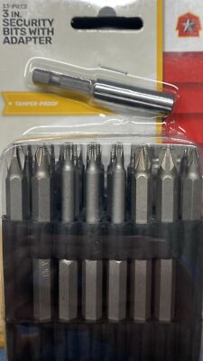 33PC 3'' Torx Bit Set Quick Change Connect Impact Driver Security Tamper Proof