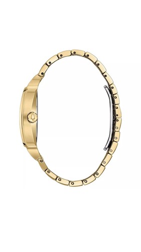Pre-owned Bulova Men's Watch 98b323 Two Tone Stainless Steel Quartz Gold Tone Crystal Pave