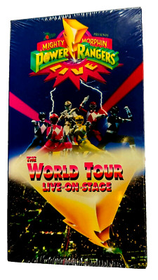 Mighty Morphin Power Rangers: LIVE World Tour On Stage VHS,1995 NEW SEALED 