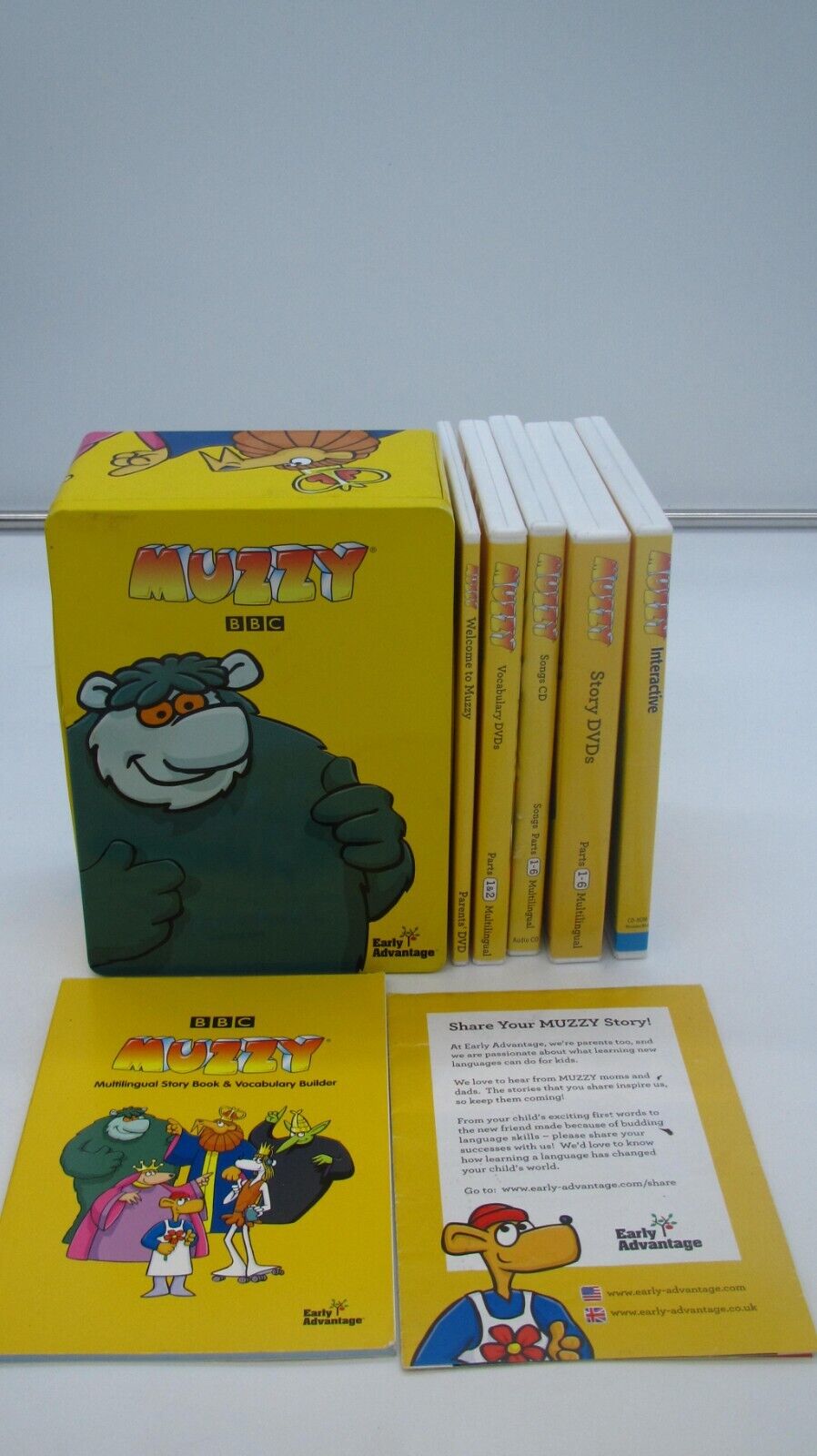 BBC Muzzy Multi-Language Course For Children In Tin (DVD, 8 BBC Muzzy Multi-Language Course For Children In Tin (DVD, 8