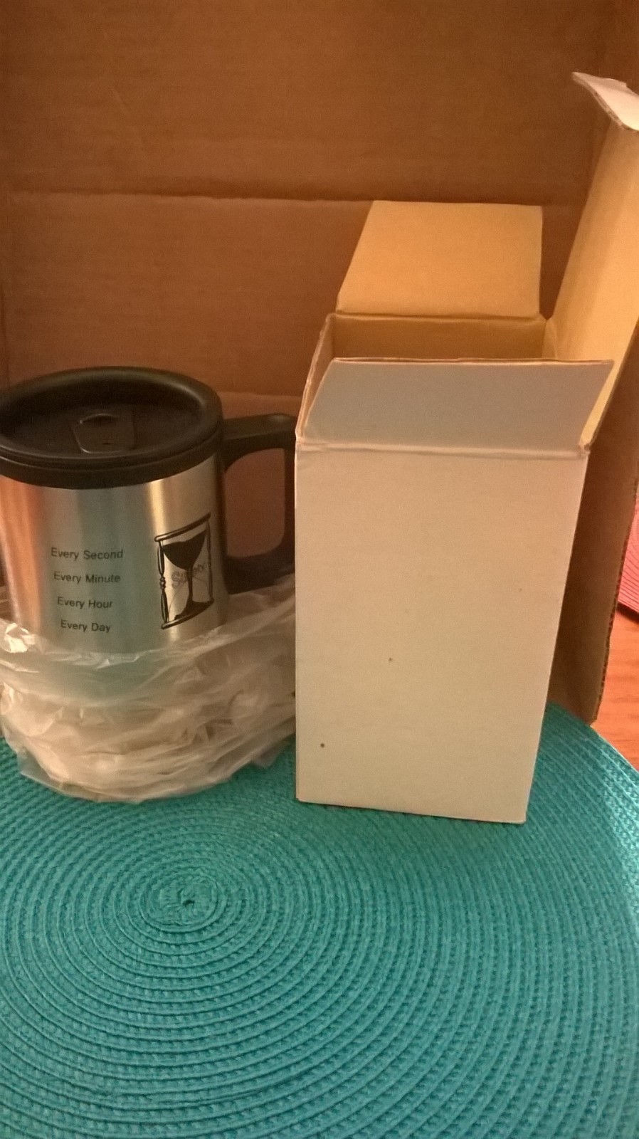 Safety, Every Second, Minute, Hour and Day insulated beverage mug.Free Shipping.