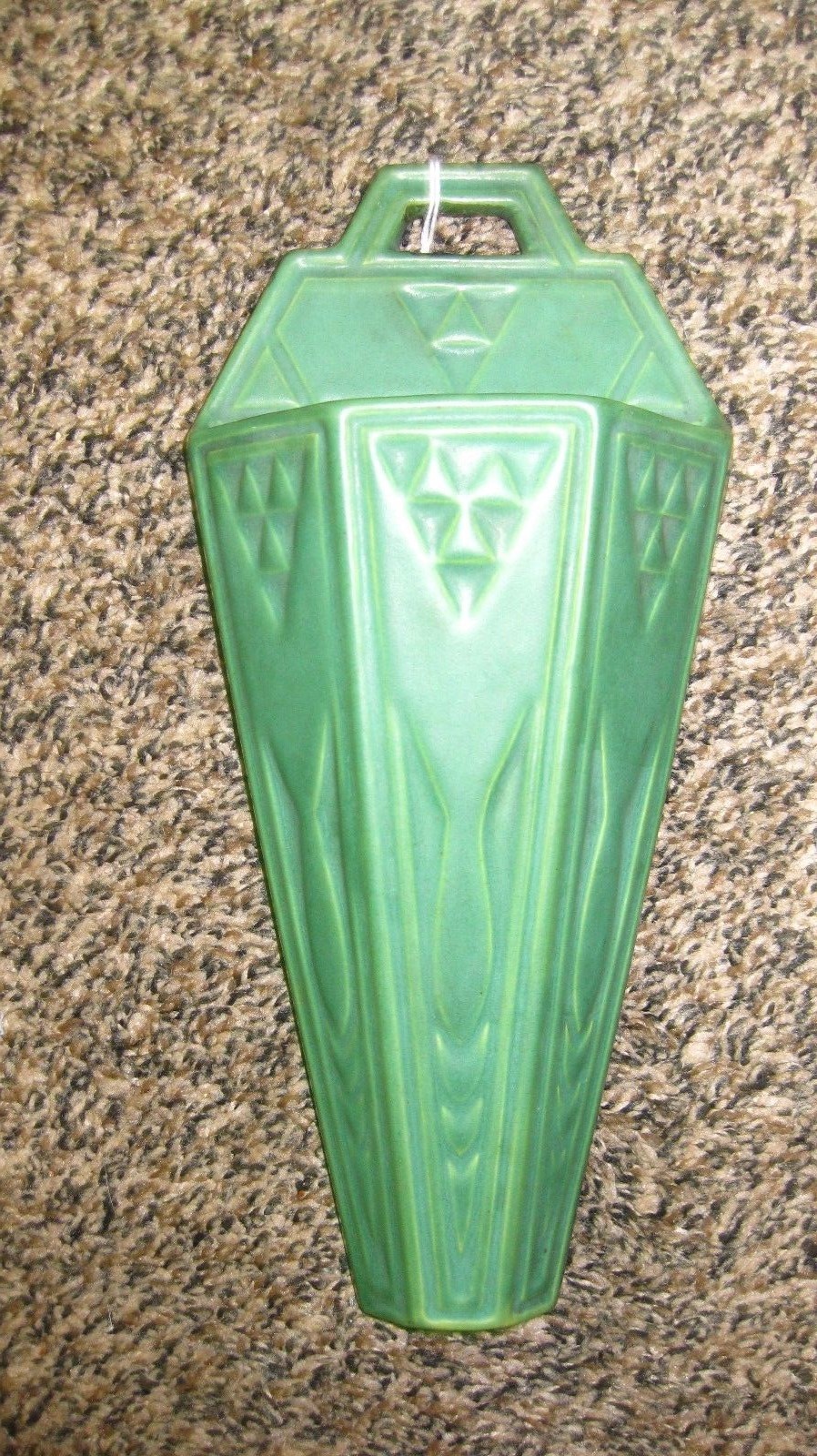 Roseville Ceramic Design Wall Pocket Mat Green # 1203