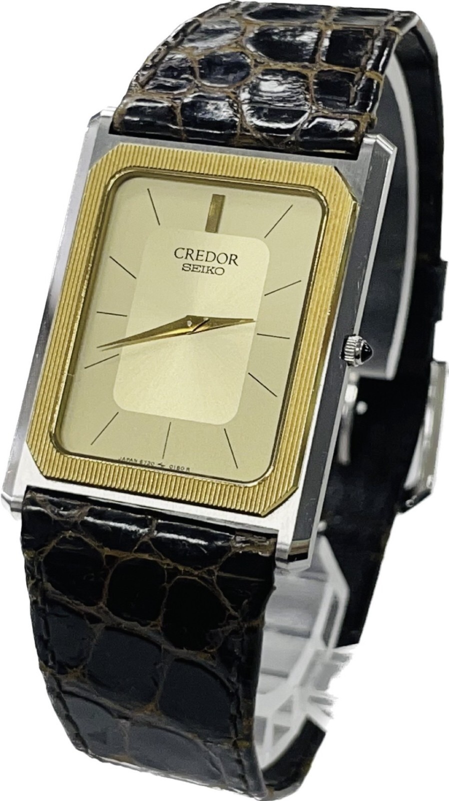 Seiko Credor 6730-5090 Quartz Gold Dial Mens Watch Excellent Seiko Credor 6730-5090 Quartz Gold Dial Mens Watch Excellent