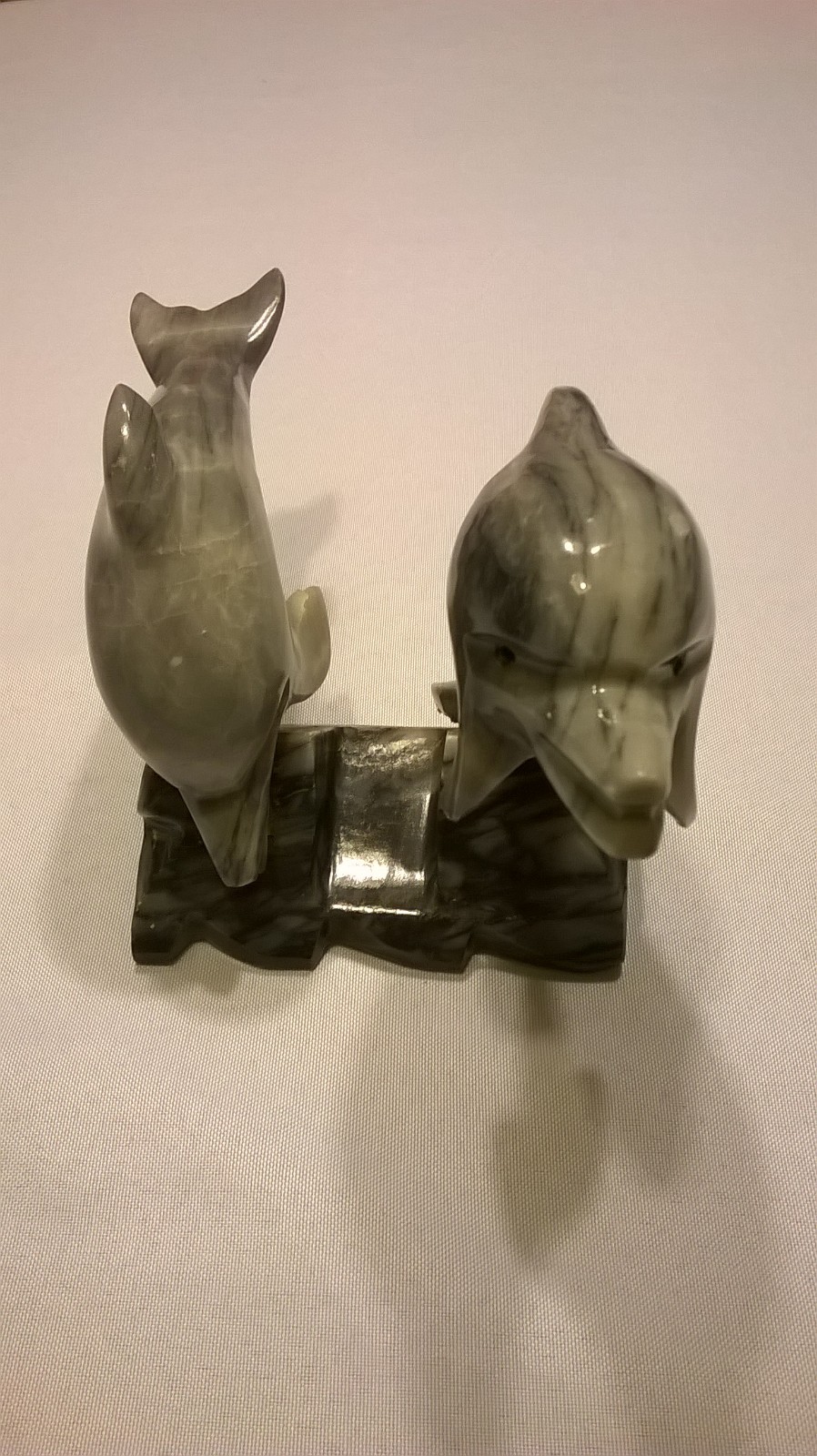 Marble Dolphin Statue 5 1/4