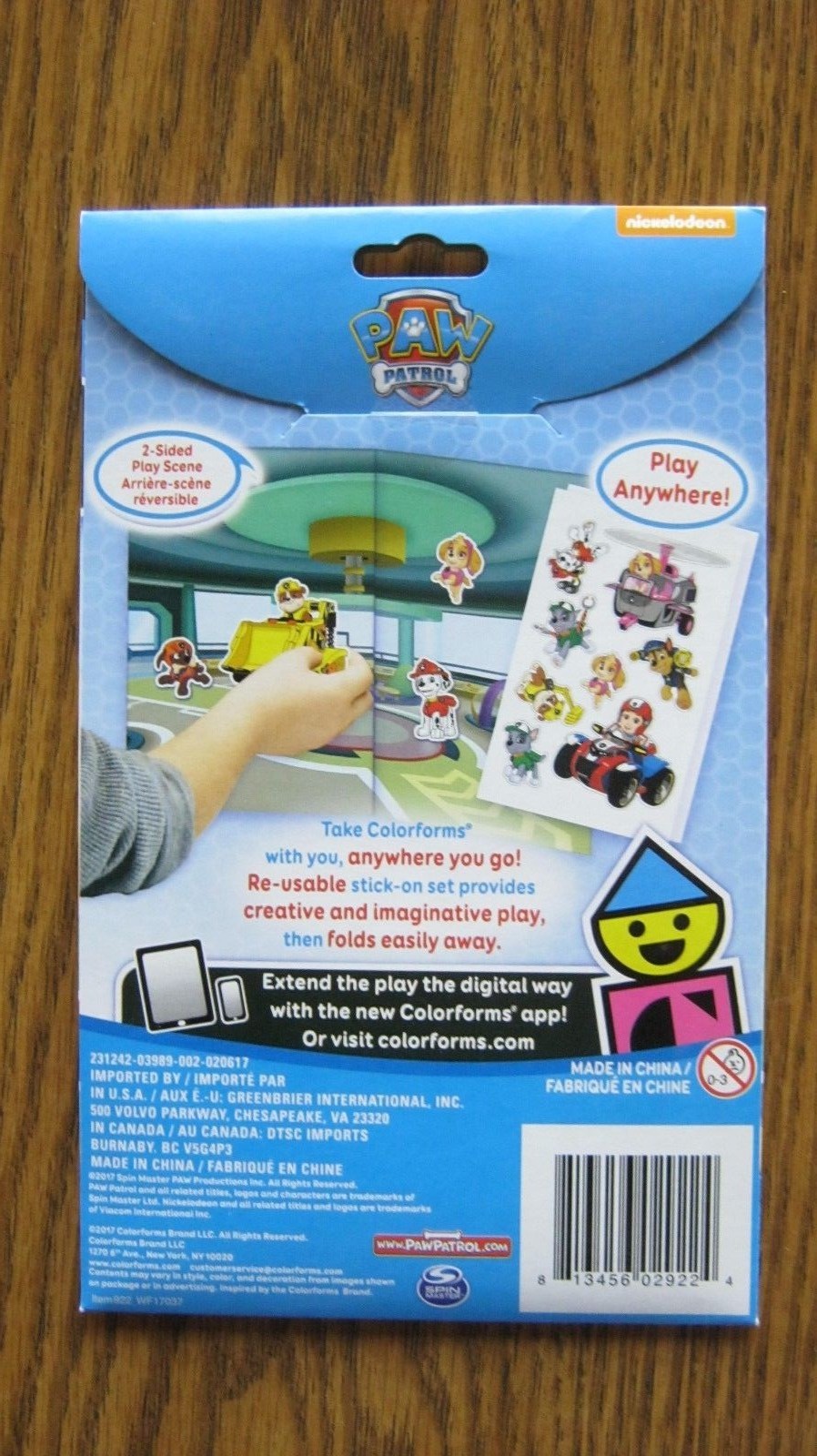 17 PAW PATROL colorforms FUN PACK & Reusable STICKER SET With 2 Backgrounds