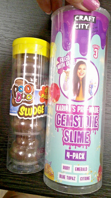 Craft City by Karina Garcia Pre Made Gemstone Slime 4 Pack Series 3 Gems Kids