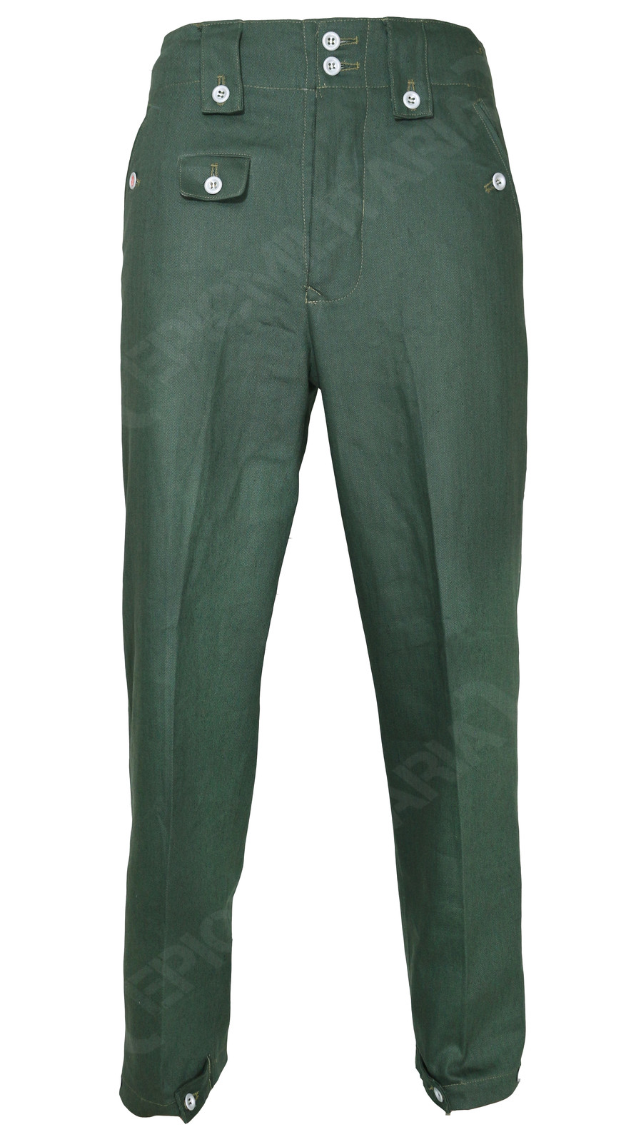 WW2 German Army M43 Reed Green HBT Drill Pants - Combat WW2 German Army M43 Reed Green HBT Drill Pants - Combat