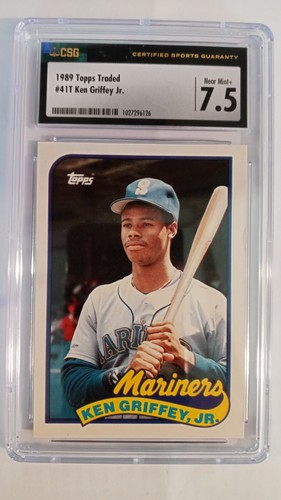 その他 2018 Topps Clearly Authentic 1989 Topps Traded Ken Griffey Jr. #41T Printing Error (See