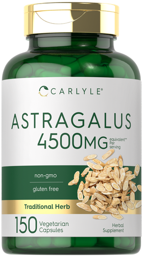 Астрагал капсулы 4500 мг | 150 граф | Вегетарианский, без ГМО | от Карлайла