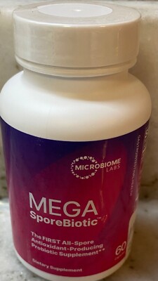 Microbiome Labs Mega SporeBiotic (60 Capsules) - Probiotic 8/25 EXP