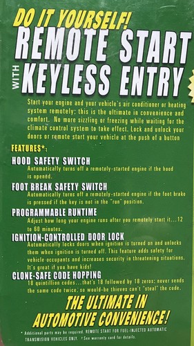 NEW- 3 Button Remote Start made by DEI / Viper 369D