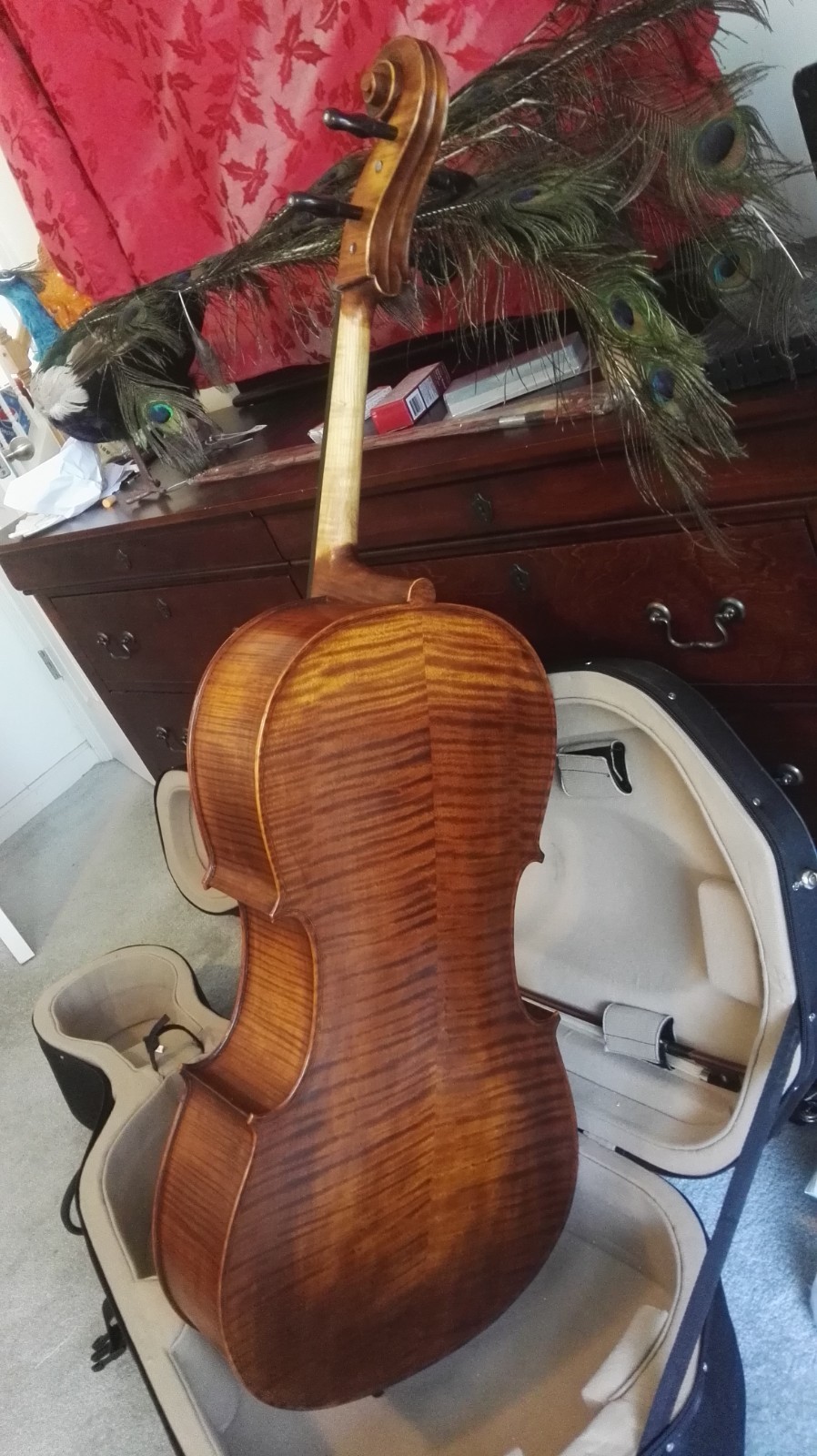 Handmade Professional Master Cello Full Size 4/4 With Bow/Case