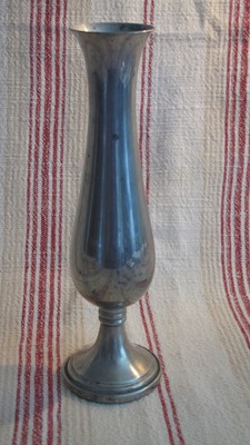 Vintage Pewter Flower/Bud Vase Empire Pewter Weighted