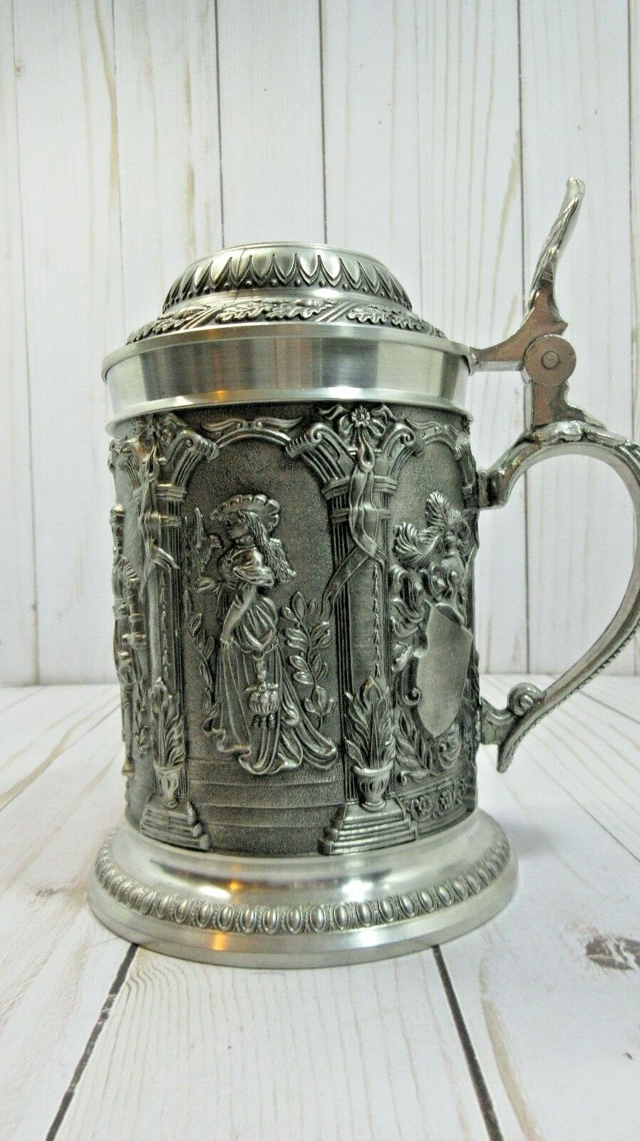 Vintage BMF ZINN Pewter Beer Stein West Germany