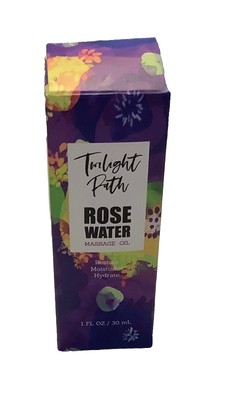 Twilight Path Rose Water Massage Oil 1 FL OZ New & Sealed Cruelty-Free