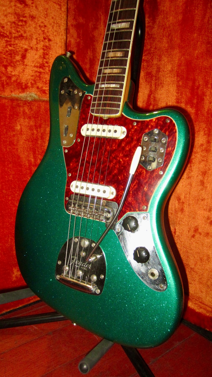Vintage 1969 Fender Jaguar Green Sparkle w/ Original Vintage 1969 Fender Jaguar Green Sparkle w/ Original