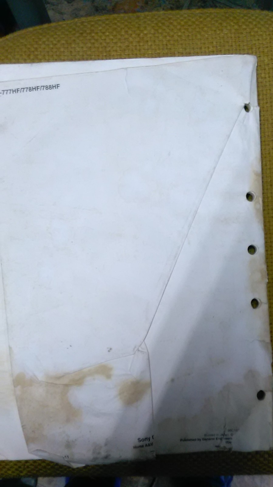 Sony VCR Service Manual SLV-777HF/778HF/788HF