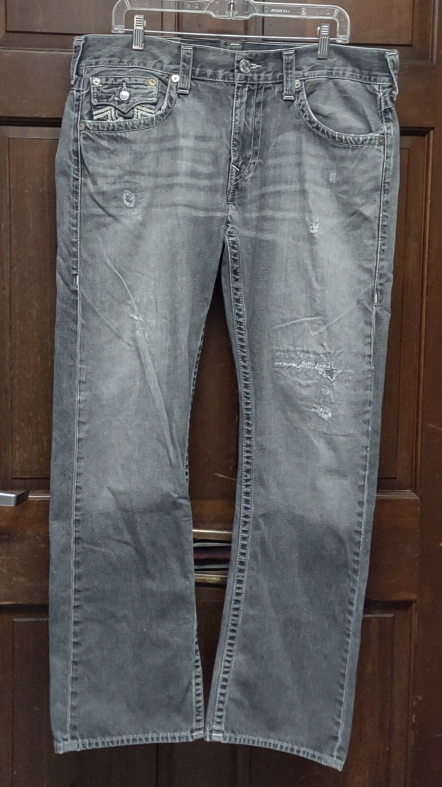 True Religion World Tour Gray Jeans Men's Size 36 AUCM True Religion World Tour Gray Jeans Men's Size 36 AUCM