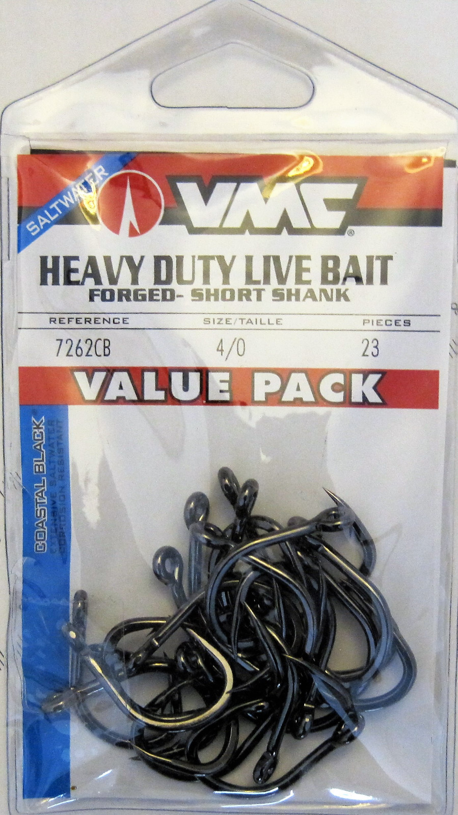 Two (2) Packs VMC 7262CB Fishing 4X Heavy Live Bait Fish