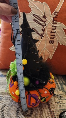 Halloween Pumpkin With Witches Hat 