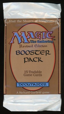 1994 MTG Magic the Gathering Revised 3rd Empty Booster Pack Empty No Cards