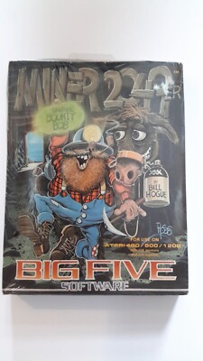 MINER 2049'ER  NIB (Brand New) 1982  BIG FIVE SOFTWARE   Atari 400/800    NTSC