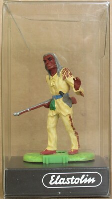 Elastolin by Preiser 7173 ''Native American Warrior Walking w/Gun'' G-Gauge