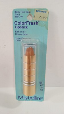 Vintage Maybelline Lipstick Barely There Beige (Frost) SEALED